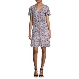 Disney Mulan Ladies Fit/Flare Floral T-Shirt Dress